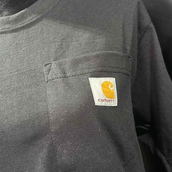 Carhartt Loose Fit Heavyweight chest pocket, patch logo,crewneck,work,casual - Picture 2 of 9